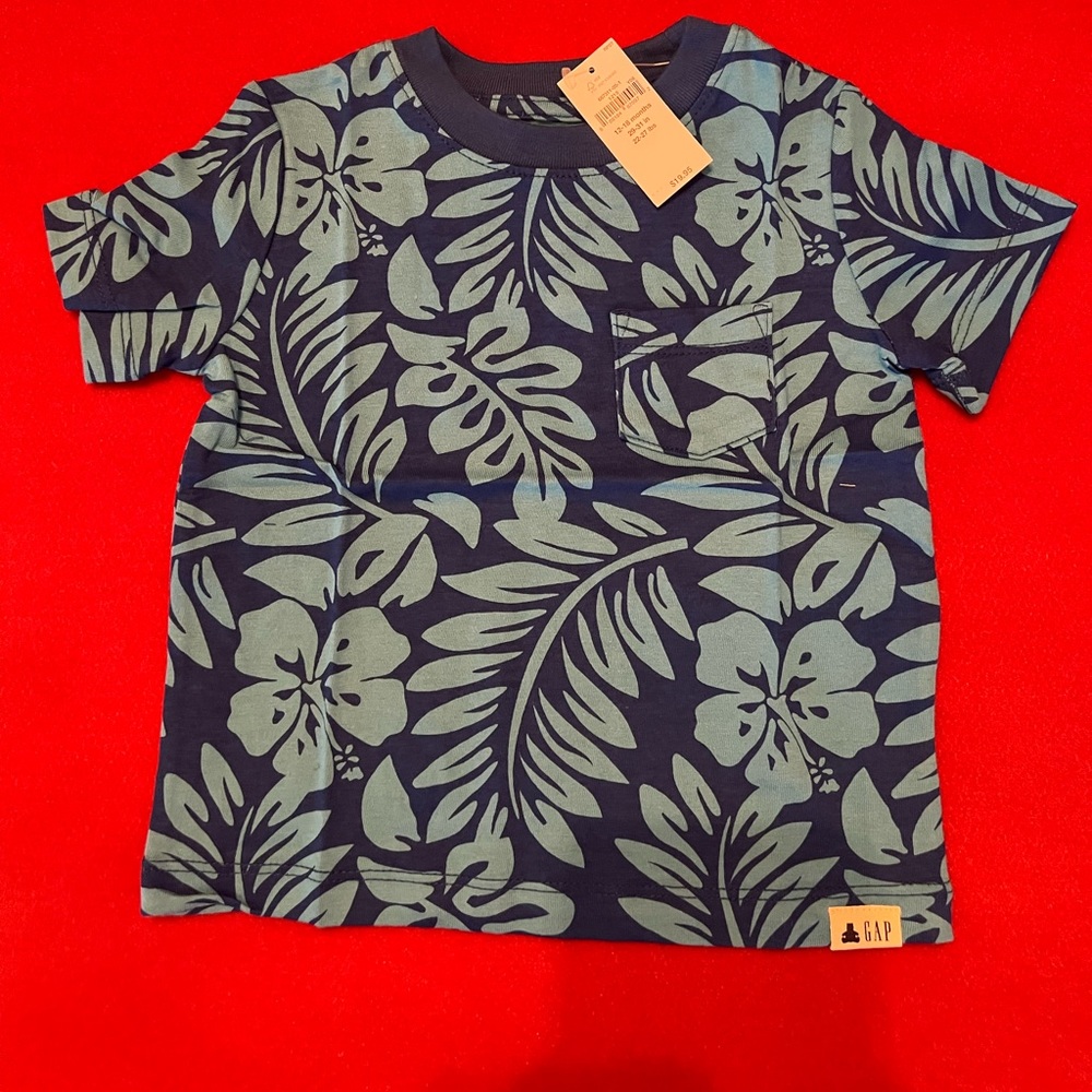 Baby gap boys Hawaiian print shirt